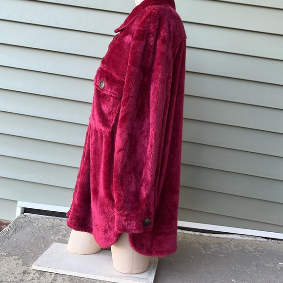 Like new AP•NY hot pink button-down lined jacket - Picture 5 of 16